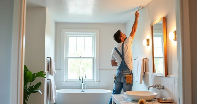 quelle peinture pour plafond salle de bain humide