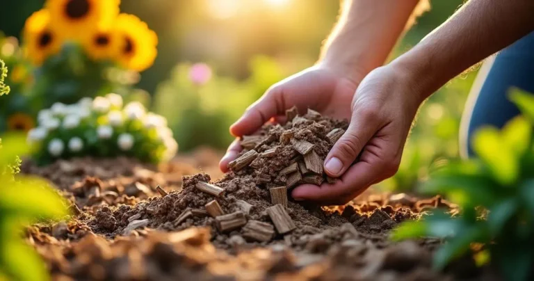 copeaux de bois paillage