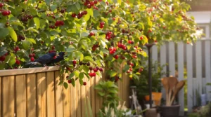 etourneau dans le jardin