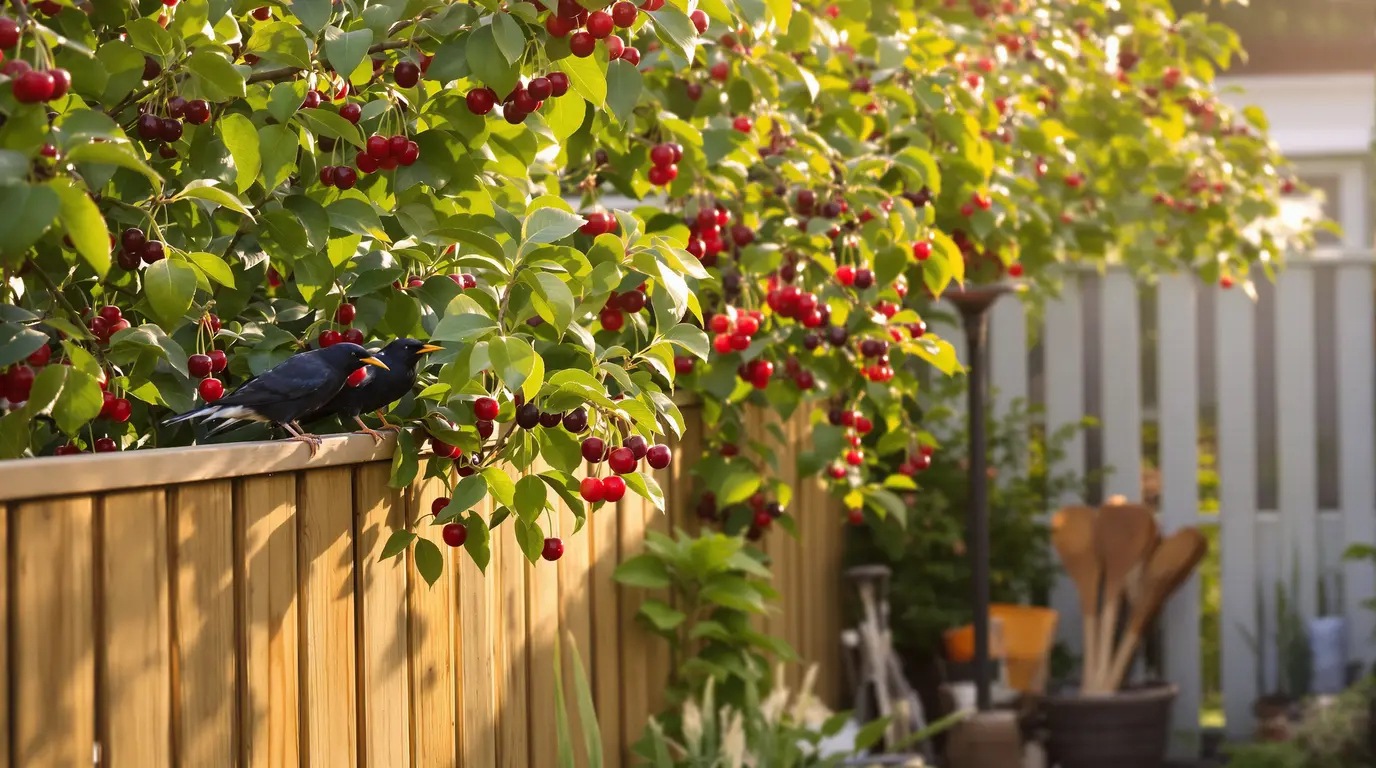 etourneau dans le jardin