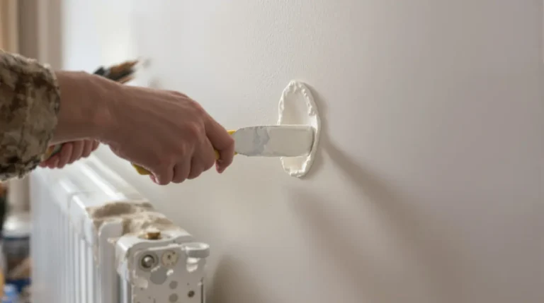 reboucher un trou dans un mur