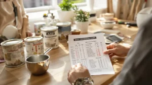 table de conversion des grammes