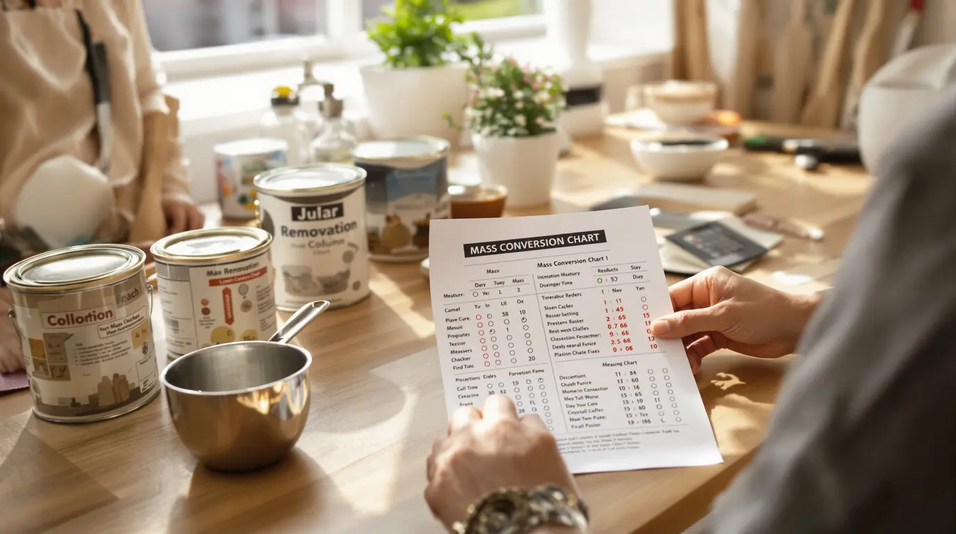 table de conversion des grammes