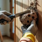 découvrez nos conseils pratiques pour détecter et éliminer en toute sécurité un nid de guêpe maçonne dans votre maison, protégeant ainsi votre famille et votre habitat.