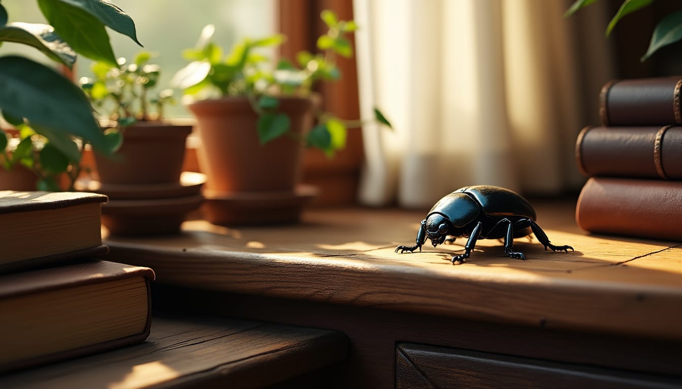 découvrez la signification et les symboles associés à la présence d’un scarabée noir dans la maison, et ce que cela peut révéler sur votre environnement.