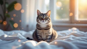 découvrez la signification spirituelle d'un chat qui fait caca sur le lit et ce que ce comportement peut révéler sur votre énergie et votre environnement.